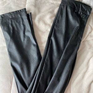 NEVER WORN Boohoo leather straight legged pants